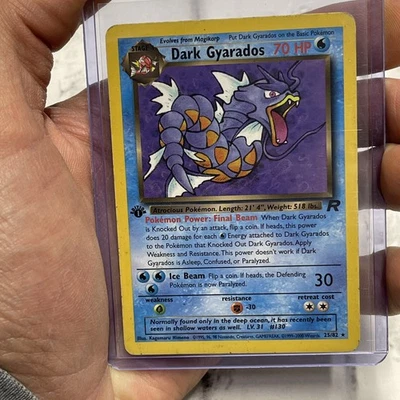 Pokemon Dark Gyarados 25/82 Non Holo Rare 1st Edition LP Vintage WOTC Vtg TCG - Image 1 of 3