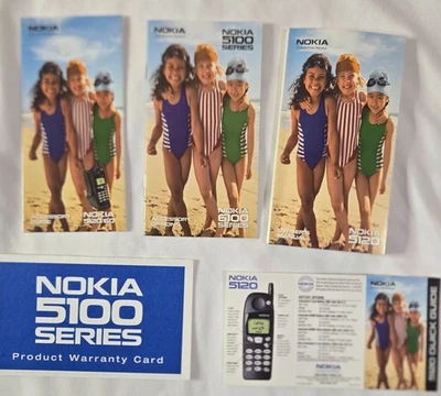 Nokia Serie 5100 Folletos Manual 5120 Tarjeta Guía Rápida Manual del Propietario Garantía Foto 1 de 4