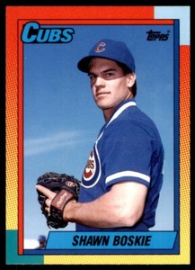 1990 Topps Traded Shawn Boskie Rookie .  Chicago Cubs #10T