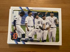 Topps Baseball Series 1 and 2 Complete Detroit Tigers Team Set 20 Cards
