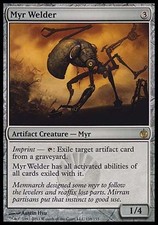 1x Myr Welder Mirrodin Besieged MtG Magic Artifact Rare 1 x1 Card Cards