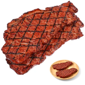 2Pcs Fake Beef Fake Chicken Prop Steak Food Model Reusable Props Decor - Picture 1 of 11