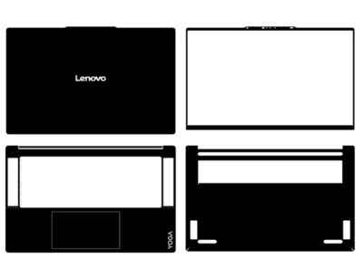 Laptop Leather Skin Stickers Fit Lenovo Yoga Slim 7 7I Aura 15ILL9 2024 - Image 1 of 4
