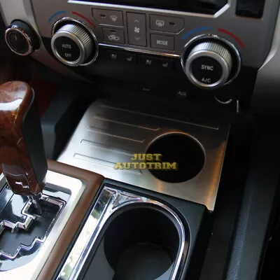 Stainless steel inner dashboard cup panel cover trim for Toyota Tundra 2014-2021 - Image 1 of 4