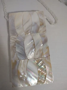 Handcrafted Mother of Pearl handbag or eye glass mad bags NWT - Picture 1 of 7