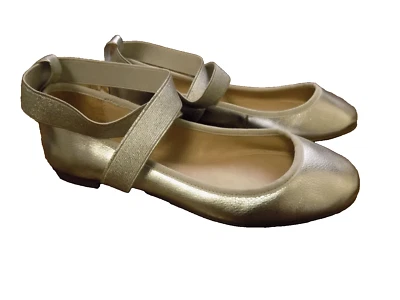 Aldo Plateado Metálico Elástico Entrecruzado Correas de Tobillo Clásico Ballet Plano Usado en Excelente Condición 6 Foto 1 de 4