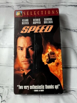 Speed Keanu Reeves Bullock LAPD Swat Suspense Action R 115 Min Movie VHS Tape - Image 1 of 4