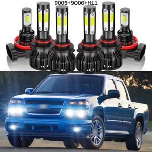 Fit Chevy Colorado 2004-2007 2008 Combo LED Headlights High Low Fog Light Bulbs - Picture 1 of 12