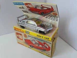 Dinky 108 Joe 90, Sam's car silver. Car NM to Mint; Box Mint; Plinth Near Mint - Picture 1 of 9