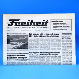 DDR Freiheit 27. Februar 1990 | 27.02.1990 SED Eisleben Geburtstag Hochzeit - Bild 1 von 1