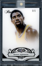 2018-19 Leaf Pearl Black Foil #36 Magic Johnson 1/1