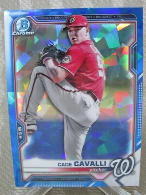 CADE CAVALLI BOWMAN SAPPHIRE 2021 CHROME PROSPECT REFRACTOR BCP-99 WASHINGTON - Image 1 of 2