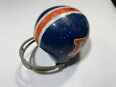 VTG Denver Broncos Football Helmet Rawlings Medium USA Worn Used NFL - Image 1 of 4