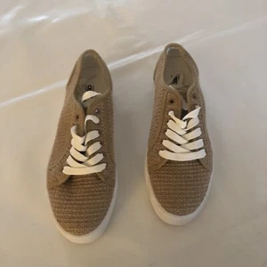 Asos Womens Raffia Lace Up Flatform Shoe Size 7 - Picture 1 of 7