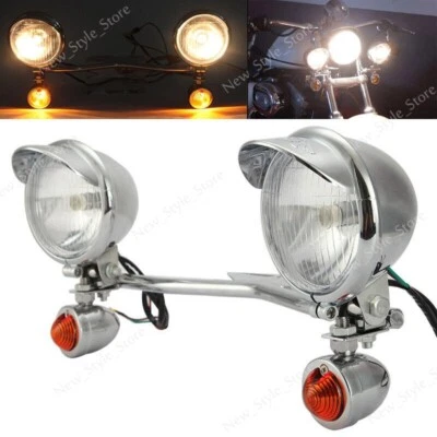 Passing Spot Light Bar For Honda VT Shadow Spirit Aero ACE VLX 600 750 1100 1300 - Image 1 of 4