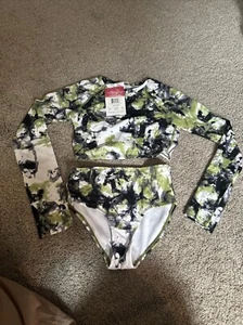 Kanu Surf Girls Long Sleeve 2 Piece Swim Suit - Size 14/16 - Picture 1 of 4
