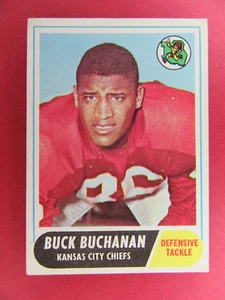 1968 topps football #197 buck buchanan k.c. chiefs - Picture 1 of 2