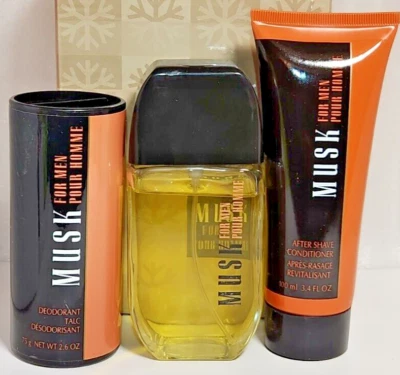 Muscle Avon para hombres copo de nieve vacaciones trío colonia spray, talco y después del afeitado Foto 1 de 4