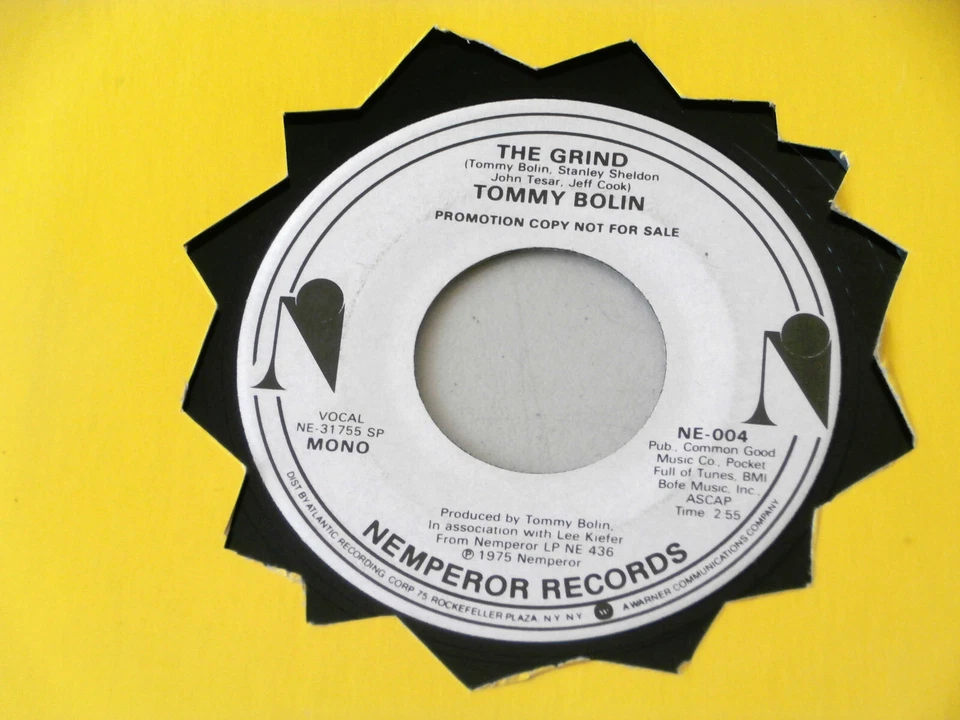 ROCK~ TOMMY BOLIN~ THE GRIND~ MINT UNPLAYED~ PROMO~ NEMPEROR~RECORDS - Image 1 of 1