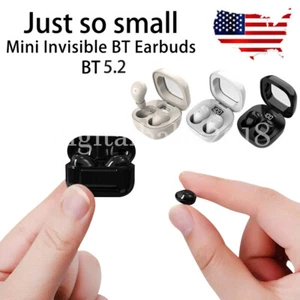 Invisible Earbuds Sleep Wireless Mini Earphones Bluetooth 5.3 Headphone Hidden A - Picture 1 of 48