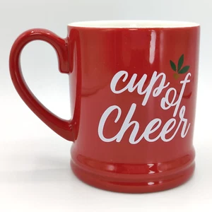 Taza de café Cheer taza - vacaciones de Navidad de invierno - rojo - gres 16 oz - Imagen 1 de 6
