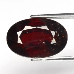 ๐ 9.15ct Oval Natural Medium Reddish Orange Spessartite Garnet - Africa Gem - Picture 1 of 4