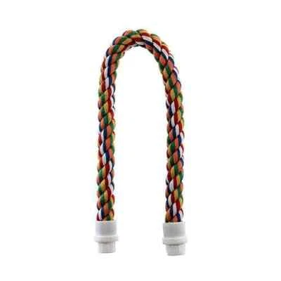 CAITEC INC Cotton Perch 1" diameter: 20" Bird Perch, Parrot Cotton Perch, Bird Rope Perch