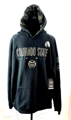 Colorado State Rams Size XXL OHT Military Appreciation Hoodie Embroidered New Cover