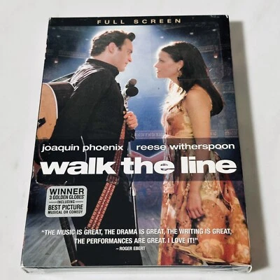 Walk The Line -  DVD  Full Screen - New / Sealed - Reese Witherspoon - Slipcover - Image 1 of 4