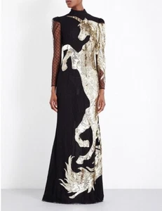 Alexander McQueen Runway Unicorn Gown Size 8 Margot Robbie - Picture 1 of 6