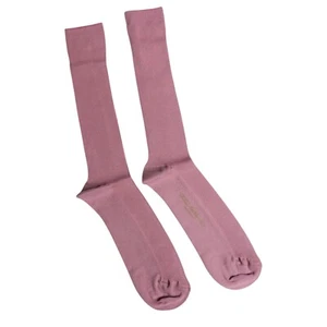 DOLCE & GABBANA Socks Rose Pink Cotton Over The Calf Accessory s. Tag L 120usd - Picture 1 of 4
