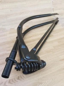 26" Black Bent Springer Fork Bicycle,Bike Cruiser,Chopper Lowrider - Picture 1 of 4