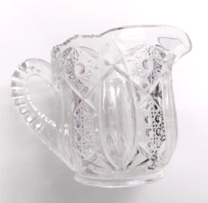 Quintec Creamer / Pitcher McKee? Early American Pattern Clear Glass Antique - Picture 1 of 9