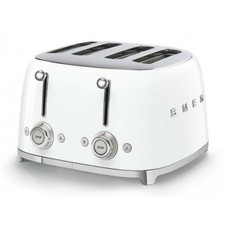 SMEG TSF03WHEU TOSTAPANE TOSTA PANE 4 SCOMPARTI 4 FETTE ANNI '50 BIANCO 2000 W