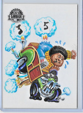 2023 TOPPS GARBAGE PAIL KIDS KRASHERS SERIES 4 SKETCH CARD 1/1 CHRIS MEEKS BRAKE