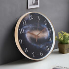 Large Round Wall Clock 30cm Indoor Kitchen Home Decor Silent Quartz Nebula Art