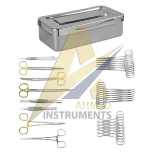 Juego de instrumentos de cirugía general vasectomía meatotomía conjunto de acero inoxidable con caja - Imagen 1 de 3