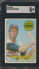 1969 Topps #250 Frank Robinson Orioles SGC 5 EX
