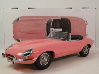 Norev Jaguar E-Type cabriolet pink 1962 1/12 122721 - Immagine 1 di 3