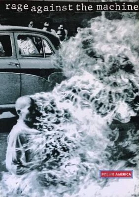 Rage Against The Machine Burning Monk Vintage Poster 24 x 34 - Image 1 of 3