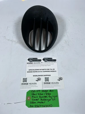 Cubierta antiniebla parachoques delantero derecho OEM 2002-2009 Dodge Ram 1500-3500 55077234AD Foto 1 de 4
