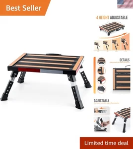 Modern, Lightweight Folding RV Step with Anti-Slip Surface: 17''x12'', 1000 lbs - Bild 1 von 9