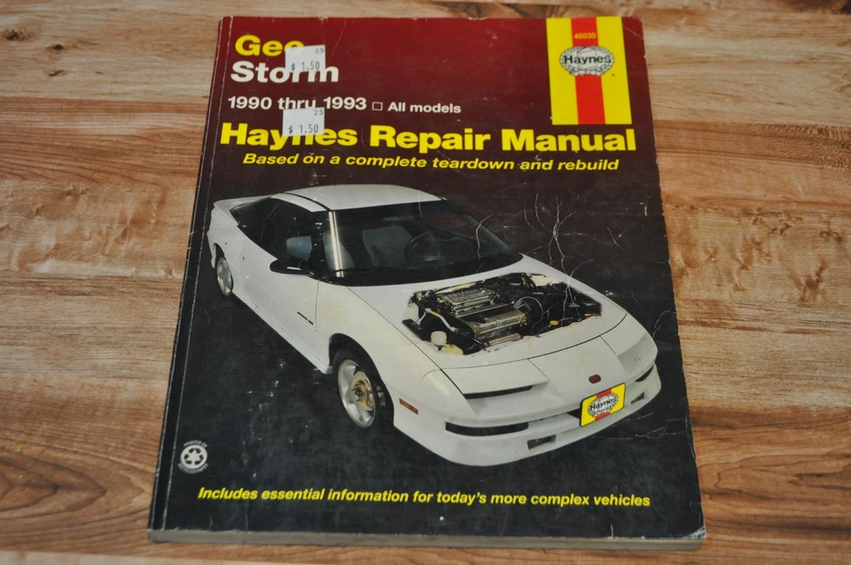 Geo Storm 1990 thru 1993 Haynes Repair Manual 40030 - Image 1 of 1
