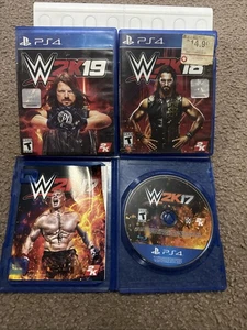 Playstation 4 PS4 Spielepaket 3 Stück WWE 2K16 2K17 2K18 getestet - Bild 1 von 17