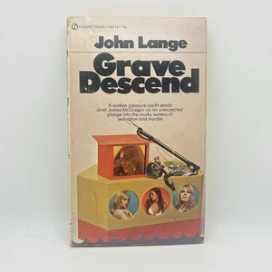 Grave Descend – John Lange (Michael Crichton) – 1970 1st Signet PB VG - Imagen 1 de 6