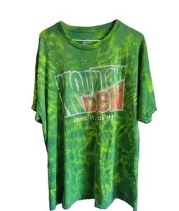 Retro Tye Dye Mountain Dew T Shirt Mens XL Green - Picture 1 of 8