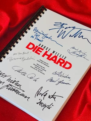 Die Hard Movie Script, Cast Printed Signatures, Signed, Gift, Film  - Image 1 of 4
