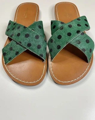 Sandalias Scotch & Soda de cuero verde para mujer talla 39/8,5 Foto 1 de 4