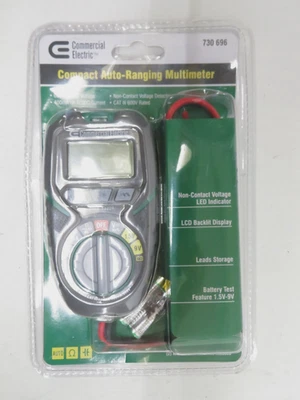 MULTÍMETRO COMPACTO ELÉTRICO COMERCIAL ALCANCE AUTOMÁTICO # 730 696 - NOVO EM FOLHA ** - Imagem 1 de 2