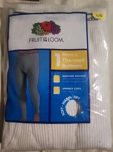 Ropa interior térmica Fruit Of The Loom para hombre parte inferior L grande 36-38" natural (T161) - Imagen 1 de 7